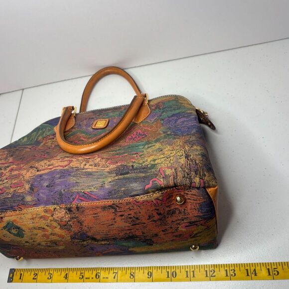 Dooney & Bourke Multicolor Shoulder Bag with Tan Handles Van Gogh - Picture 11 of 11
